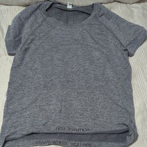 Lululemon Heathered Gray Athletic Top